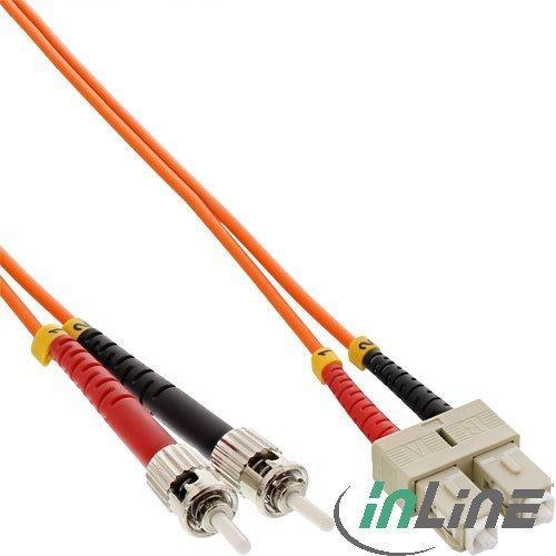 InLine LWL Duplex przewód, OM1, 2x SC wtyczka/2x ST wtyczka, 0.5m