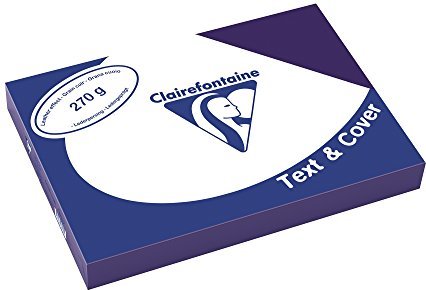 Clairefontaine Text & Cover saphirblau A4, ledergeprägt, 270g/m², 100 Blatt