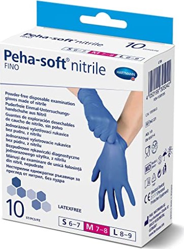 Hartmann Peha-soft Nitril Fino Rękawice jednorazowe niebieski M, 10 sztuk