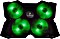Verbatim SureFire Bora Gaming Laptop Kühler, schwarz/grün (48818)