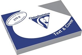 Clairefontaine Text & Cover ardennengrau A4, ledergeprägt, 270g/m², 100 Blatt