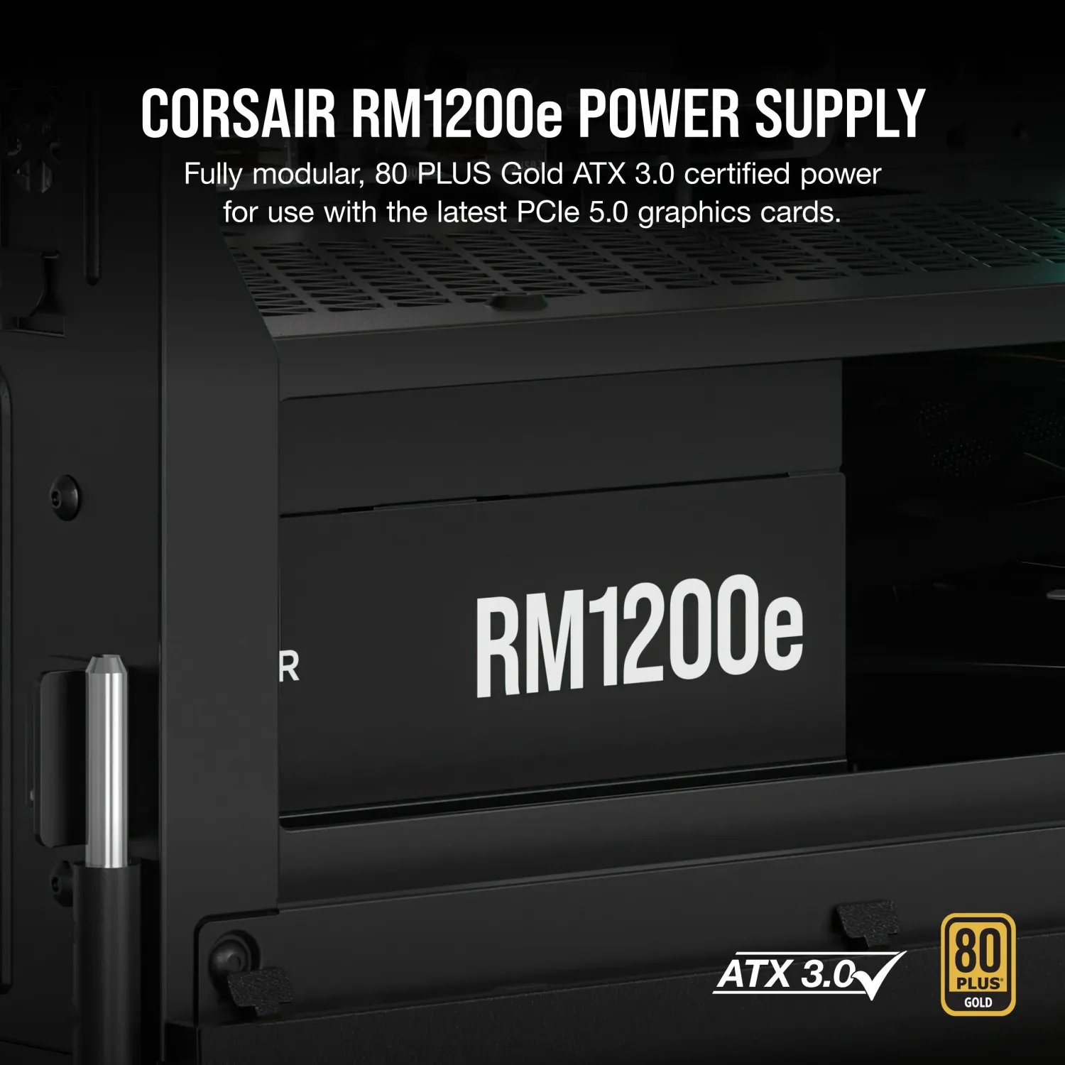 CORSAIR RMe Series RM1200e ATX Power Supply – Fully Modular – ATX 3.0 – 80  PLUS