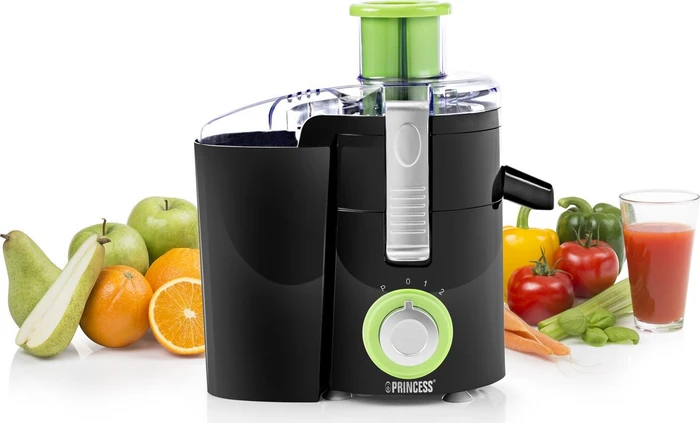 Centrifugeuse Princess 202040 - Tube Large - Moteur Puissant - Lave-Vaisselle Safe - Jus Fruits Et Légumes