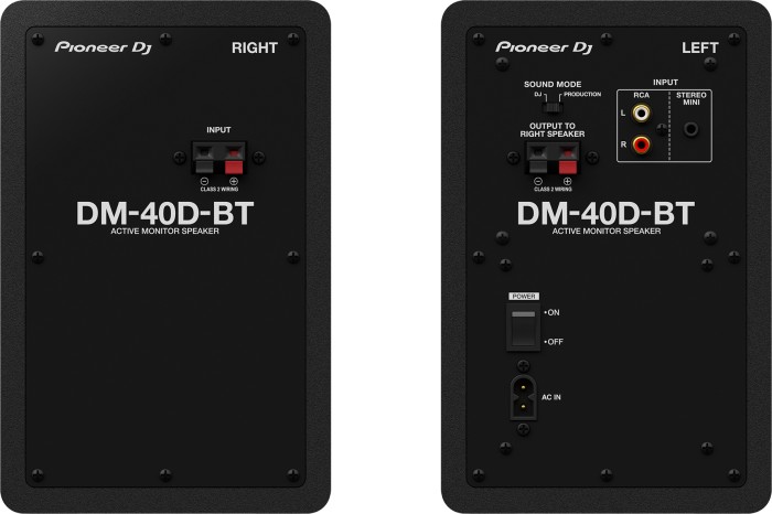 Pioneer DJ DM-40D-BT schwarz, Paar
