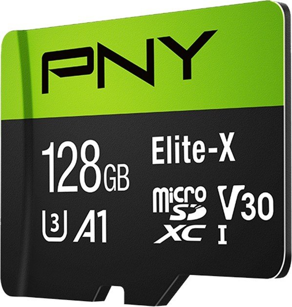 PNY Elite-X R100 microSDXC 128GB Kit, UHS-I U3, A1, Class 10