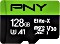PNY Elite-X R100 microSDXC 128GB Kit, UHS-I U3, A1, Class 10 (P-SDU128U3100EX-GE)
