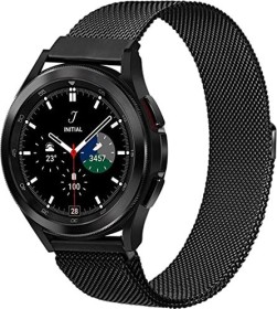 Annyoo Milanaise-Armband für Samsung Galaxy Watch 46mm schwarz