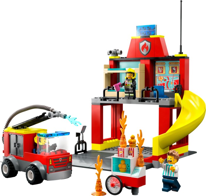 LEGO City - Feuerwehrstation und Löschauto