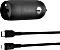 Belkin BoostCharge 30W USB-C Kfz-Ladegerät mit USB-C/Lightning-Kabel schwarz (CCA004bt1MBK-B5)