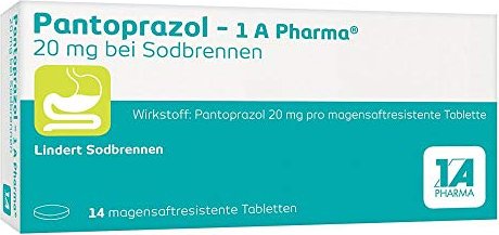 1a Pharma Pantoprazol 20mg Magensaftresistente Tabletten 14 Stuck