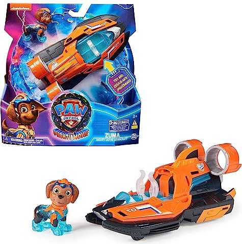 PAW Patrol: The Mighty Movie, Toy Jet Boat with Zuma Mighty Pups