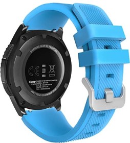 MoKo Silikonarmband für Samsung Galaxy Watch 46mm blau