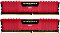 Corsair Vengeance LPX czerwony DIMM Kit 16GB, DDR4-3200, CL16-18-18-36 (CMK16GX4M2B3200C16R)