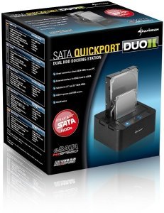 Sharkoon SATA Quickport Duo v.2, USB 2.0/eSATA