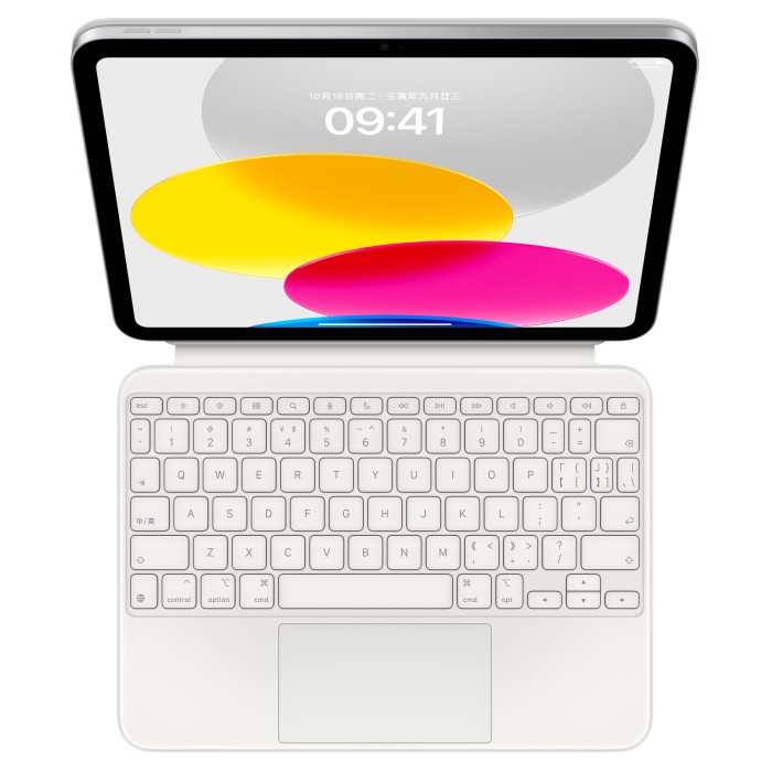 Apple Magic keyboard Folio, KeyboardDock do iPada 10, biały, CN [2022]