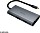 Akasa 9-w-1 Dock, hub USB, Dual-Slot-Czytniki kart pamięci, USB-C 3.0 [wtyczka] (AK-CBCA21-18BK)