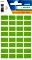 Herma etykiety wielozadaniowe, 12x18mm, zielony, 7 arkuszy (3645)