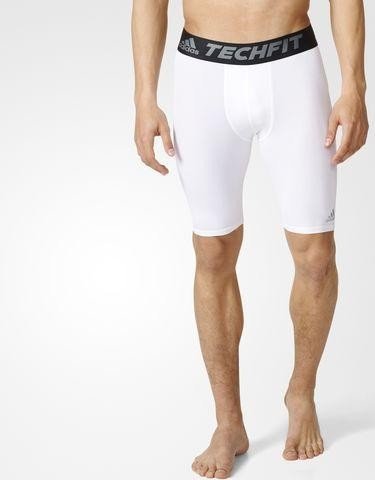 adidas Techfit Base Tights krótkie spodnie biały (męskie)