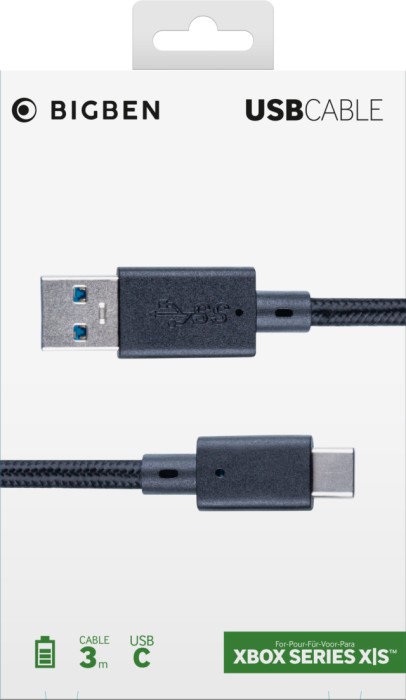 BigBen USB-C Lade- und Datenkabel, 3m (Xbox SX)