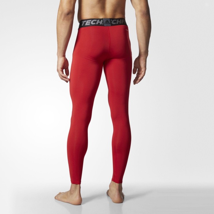 adidas Techfit Base Tights długie spodnie czerwony (męskie)