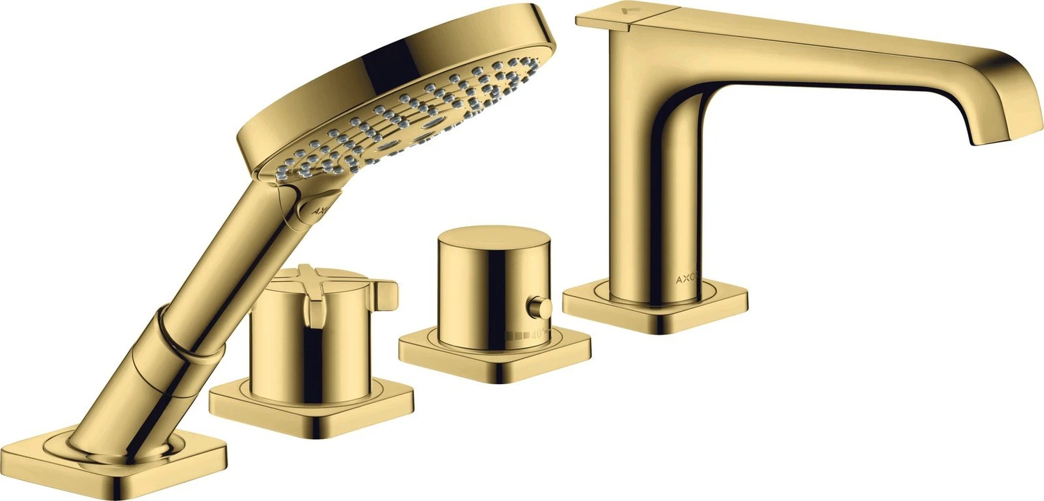 Hansgrohe AXOR Citterio E 4-Loch Fliesenrandarmatur mit Thermostat 