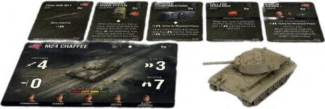 Gale Force Nine - Plotone M24 Chaffee Recon: 3 Carri Armati In Plastica Per Scontro D'Acciaio