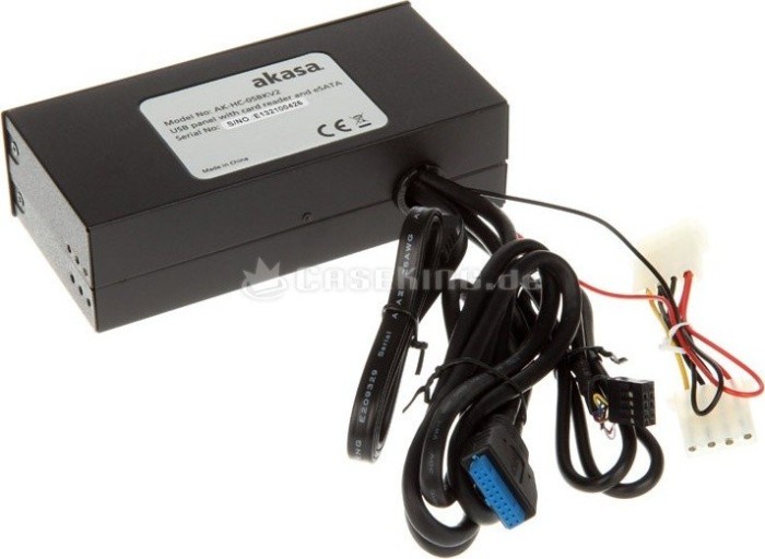 Akasa InterConnect Pro Multi-Slot-Cardreader, USB 3.0 19-Pin Stecksockel [Stecker]