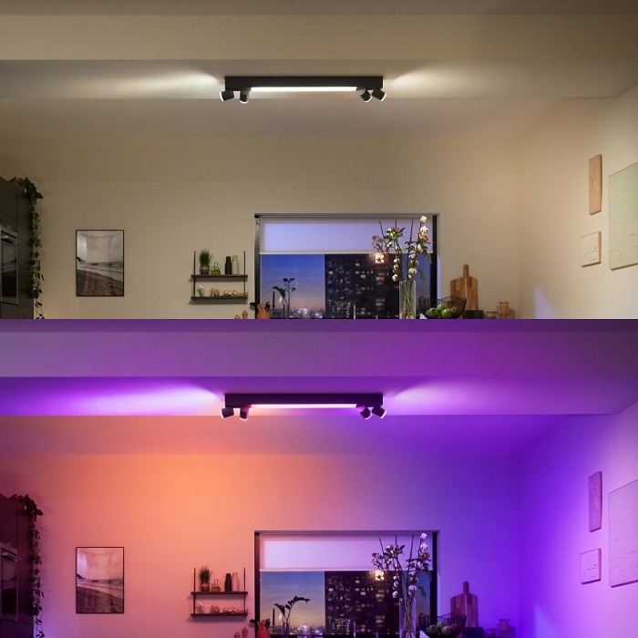 Philips Hue White and Color Ambiance Centris 4 Spot 5-flammig schwarz