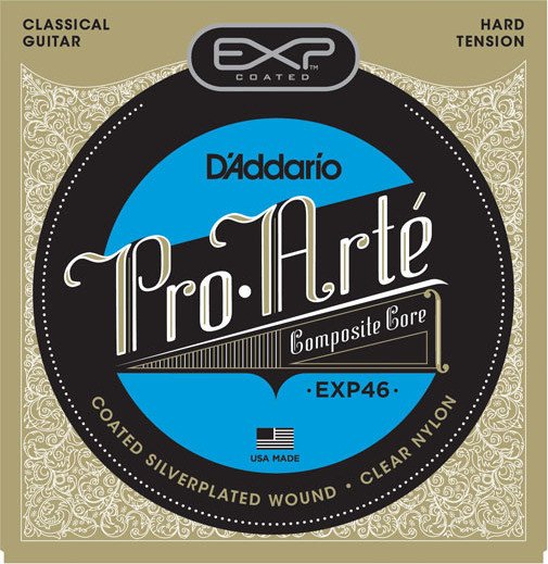 D'Addario EXP Coated Pro-Arté Composite, Hard Tension
