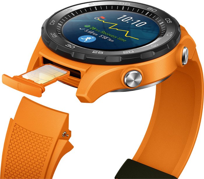Huawei Watch 2 4G mit Sportarmband orange