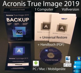 Acronis True Image 2019, 1 User (deutsch) (PC/MAC)