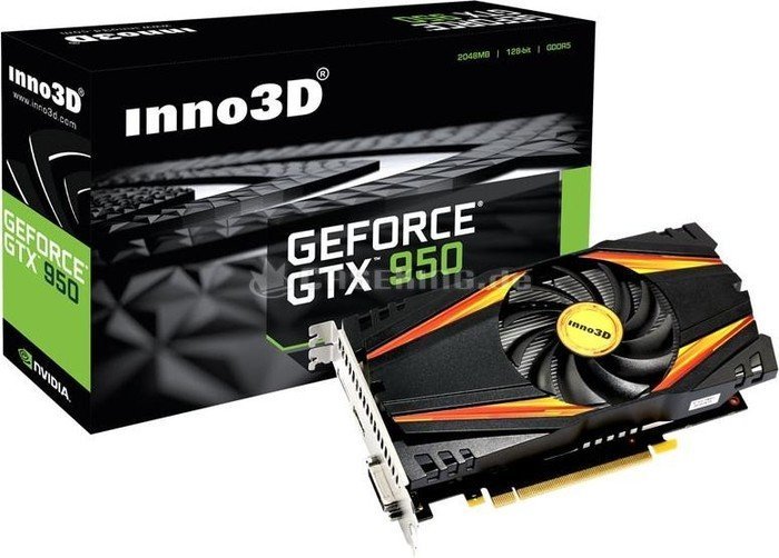 INNO3D GeForce GTX 950 X2 Gaming OC, 2GB GDDR5, DVI, HDMI, DP