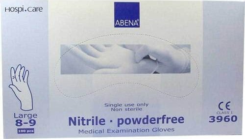 Abena Nitril Einweghandschuhe transparent, 100 Stück
