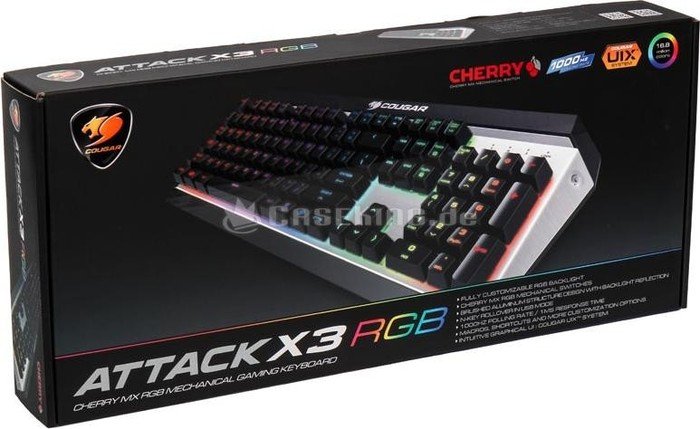Cougar Attack X3 RGB, MX RGB RED, USB, US