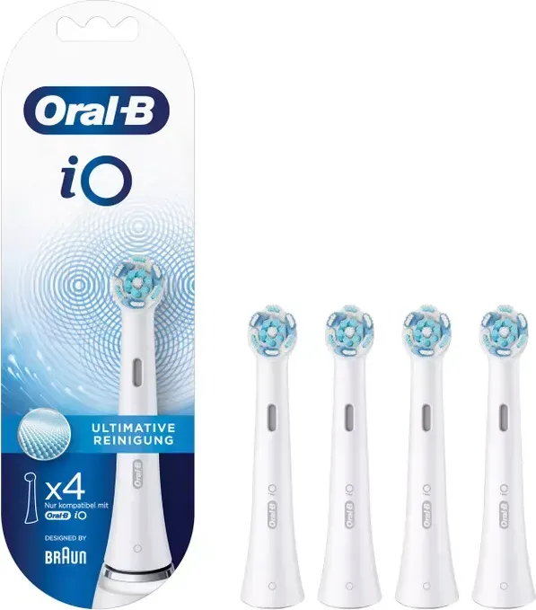 Oral-B iO Ultimative Reinigung Ersatzbürste, 4 Stück