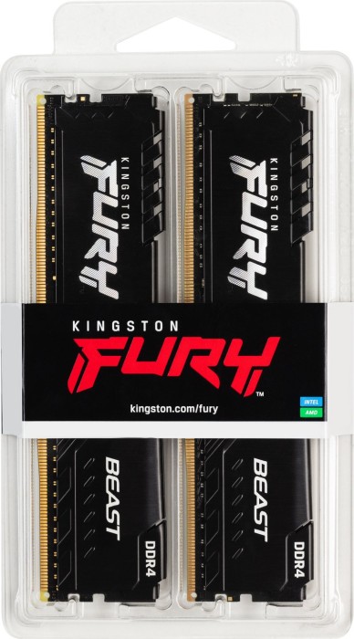 Kingston FURY Beast DIMM Kit 64GB, DDR4-3200, CL16-20-20