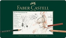 Faber-Castell Pitt Zeichenset Monochrome, 33er-Set