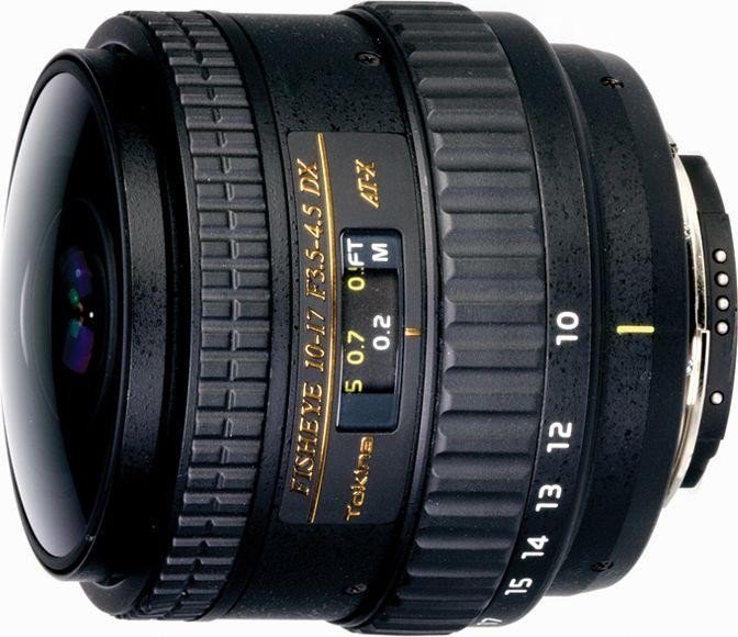Tokina AT-X 10-17mm 3.5-4.5 AF DX NH Fisheye für Canon EF schwarz