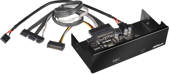 ASRock Front USB 3.1 Panel, 5.25" Multifunktionspanel