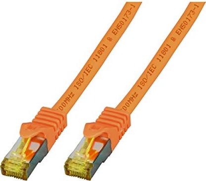 EFB elektronika kabel patch, Cat6a/Cat7, S/FTP, RJ-45/RJ-45, 0.25m, pomarańczowy