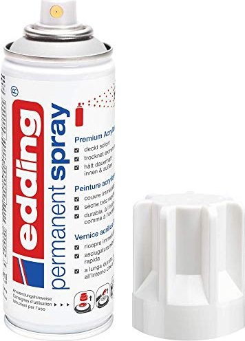 edding 5200 Permanentspray Premium-Acryllack verkehrsweiß glänzend