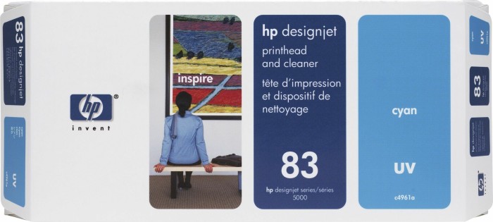 HP głowica drukująca 83 UV błękit