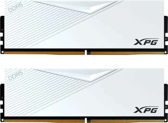ADATA XPG LANCER White Edition DIMM Kit 64GB, DDR5-6400, CL32-39-39, on-die ECC