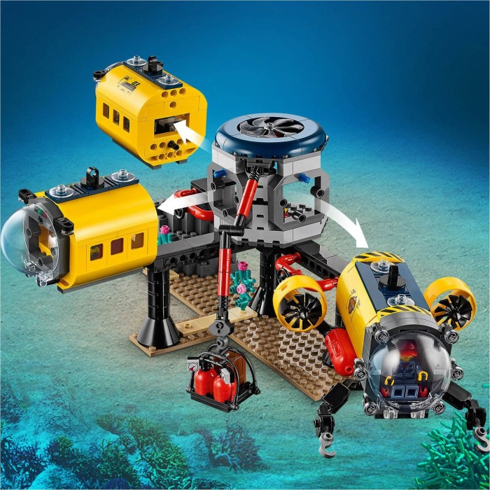 LEGO City 60265 Meeresforschungsbasis Tiefsee-Unterwasserset Spielzeug Spielset 