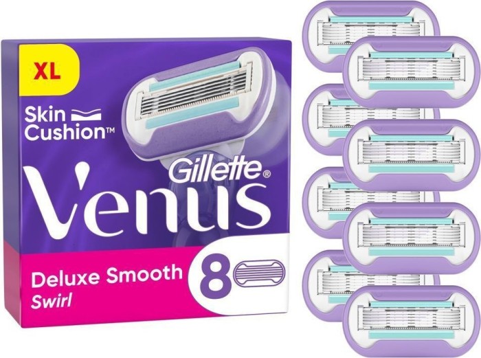 Gillette Venus Deluxe Smooth Swirl ostrza zapasowe, sztuk 8
