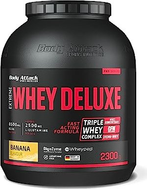 Body Attack Extreme Whey Deluxe Protein Banane 2.3kg