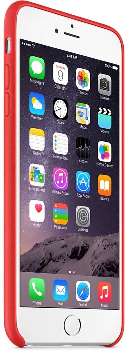 Apple Leder Case für iPhone 6 Plus rot