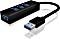 RaidSonic Icy Box IB-HUB1419-U3 USB-Hub, 4x USB-A 3.0, USB-A 3.0 [Stecker] (60631)