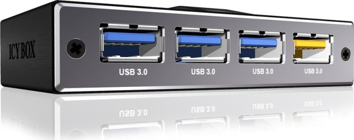RaidSonic Icy Box IB-AC611 USB hub, 4x USB-A 3.0, USB 3.0 micro-B [socket]