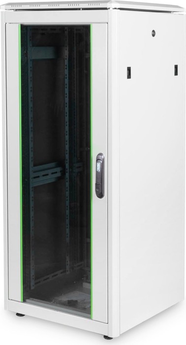 Digitus Professional Unique seria 26U szafa serwera, drzwi szklane, szary, szerokość 600mm, 600 mm głębokości